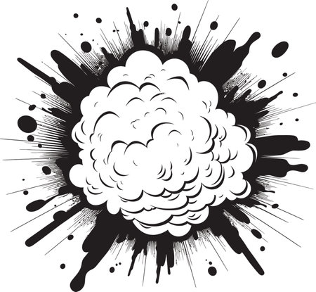 Explo Splash Dynamic Black Icon Kapow Spectrum Vector Explosion Design