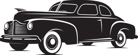 Classic Legacy Car Emblem Icon Timeless Treasures Black Vintage Carのイラスト素材