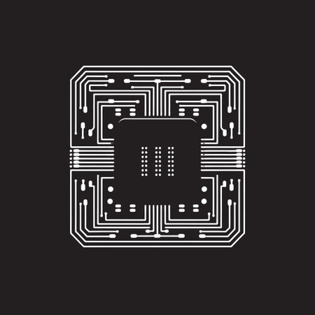 ChipCanvas Expressive Iconic Vector Design Expression ElectroFlow Artful Vector Emblematic Creationismのイラスト素材