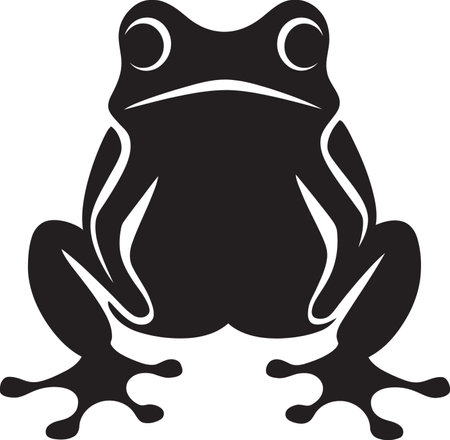 JungleJumper Iconic Frog Design RapidRibbit Dynamic Frog Logoのイラスト素材