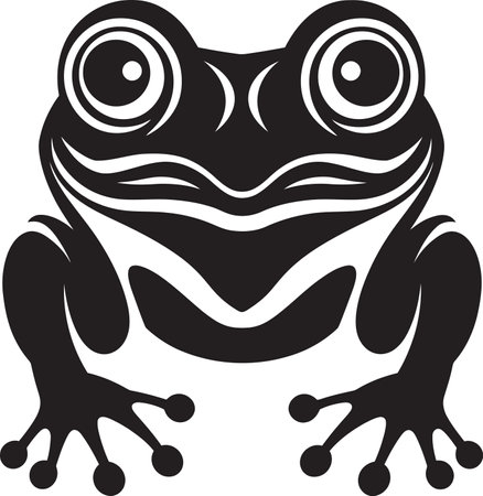 JungleJump Iconic Frog Design RibbitRush Dynamic Frog Logo