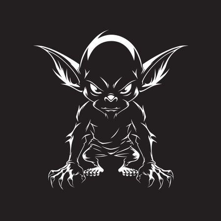 DiabolicalDwarf Cartoon Evil Goblin GoblinGloom Dynamic Vector Icon
