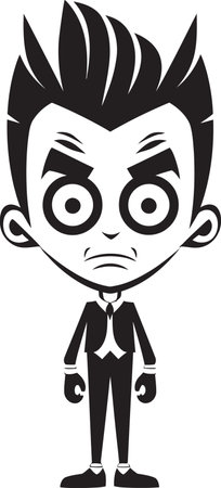 Tribal Majesty Full Body Cartoon Emblem Savage Spirit Tribal Character Logoのイラスト素材