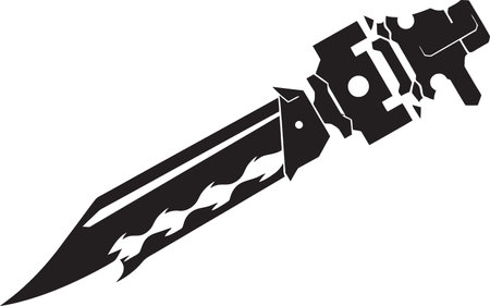 Foam Fueled Fantasy Vector Symbol of a Toy Gun in Black Imagine and Defend Dynamic Black Icon with Toy Gun Logo Designのイラスト素材