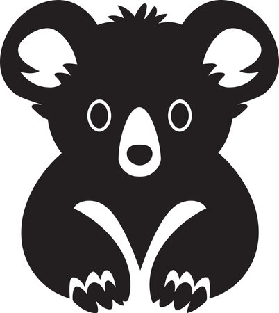Arboreal Ambassador Insignia Koala Vector Icon for Environmental Harmony Tree Top Treasure Crest Vector Design for Koalaのイラスト素材