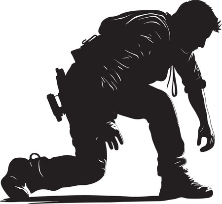 Reckless Resilience Urban Battle Police and Violence Nocturnal Vigilance Menacing Police and Violent Furyのイラスト素材