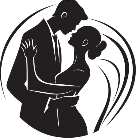 Silent Symphony Minimalistic Moment Design Passionate Connection Elegant Blackのイラスト素材