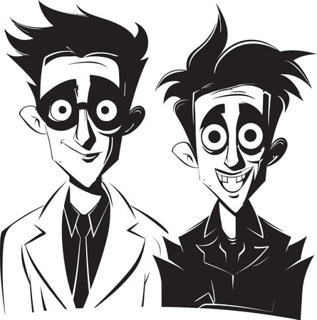 Harmonious Healing Doctor Patient Unity in Black Vector Logo Empathetic Icons Doctor Patient Interactions in Black Vectoのイラスト素材