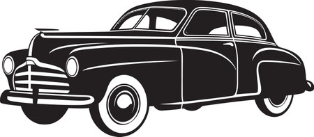 Time Honored Transport Iconic Element of Retro Car Rustic Rides Revival Doodle Line Art Emblematic Designのイラスト素材