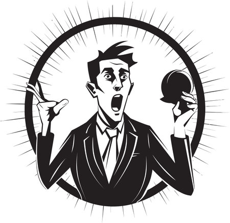 Vocal Visionary Visionary in Vocal Power Thunder Thespian Thespian of Thunderous Speechのイラスト素材