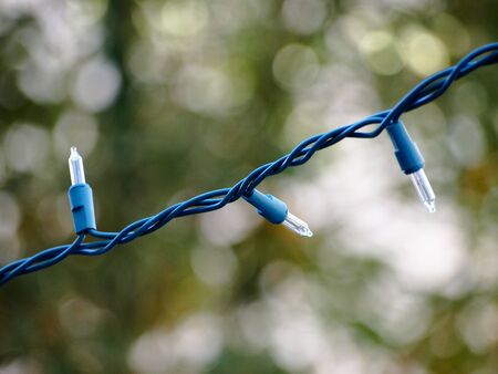 Strong of clear christmas lightsの写真素材