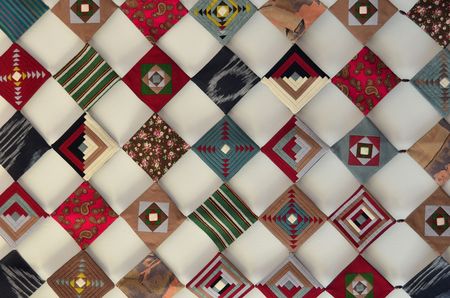 photo of ornamented needlework texture