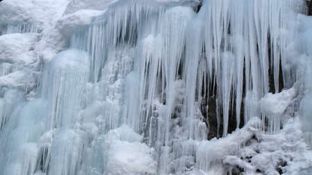 ice waterfallsの写真素材