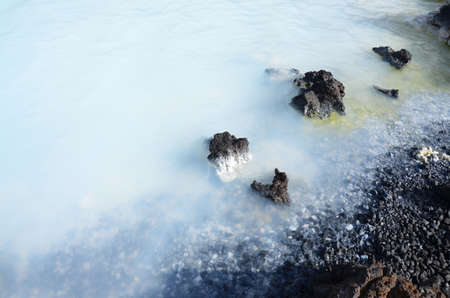 water in the Blue Lagoon Iceland の写真素材