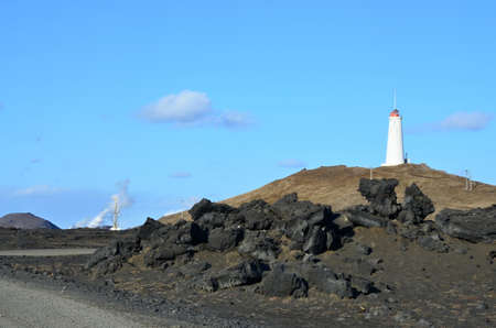 Lighthouse on the Icelandの写真素材