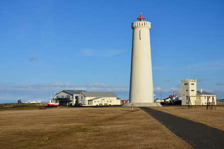Lighthouse on the Iceland の写真素材