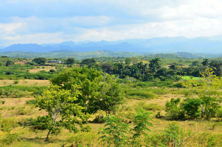 View of the landscape in Cubaの写真素材