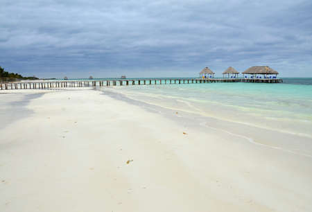 Wild Coast Cayo Largo with turquoise sea - Cubaのeditorial素材