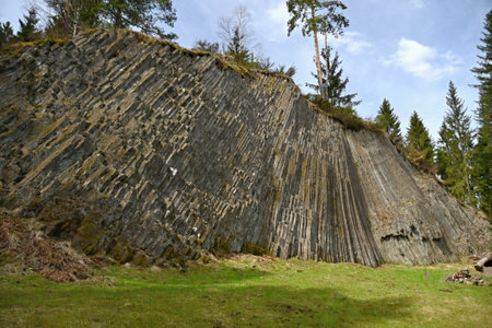 Rotav organ of volcanic origin Karlovy Vary Region, A glass mountain of volcanic origin in the Czech Republic.の写真素材