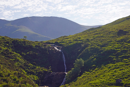 waterfall in Scotland. Scotland is full of beautiful landscapes where ever you look. The beauty of nature is hard to put into words.の写真素材