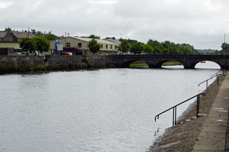 Bridge in Ballina, Irelandの写真素材