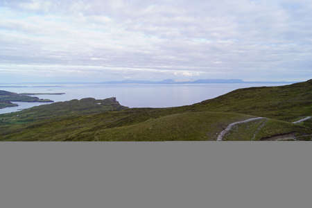 The Slieve League cliffs in the west of the Irish county Donegal on the Atlantic Ocean are with 601...