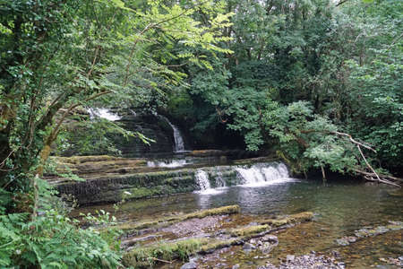Fowley's Falls. Just a few hundred yards from The Organic Center is the lower entrance to Fowley's Fall's; one of the best kept secrets of north Leitrim.の写真素材