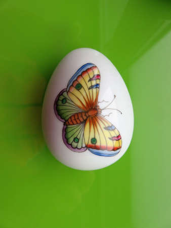 porcelain eggの写真素材