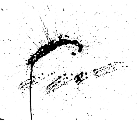 Hand-made grunge texture. Abstract ink drops backgroundのイラスト素材