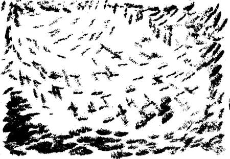 Hand-made grunge texture. Abstract ink drops background. Black and white grunge texture. Grunge texture. Vector watercolor grunge texture.のイラスト素材