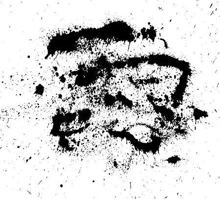 Hand-made grunge texture. Abstract ink drops background. Black and white grunge texture. Grunge texture. Vector watercolor grunge texture.のイラスト素材