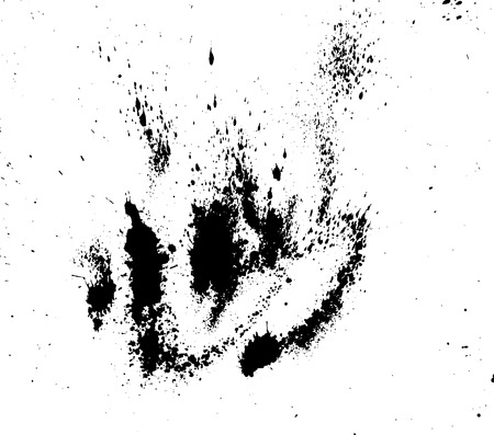 Hand-made grunge texture. Abstract ink drops background. Black and white grunge texture. Grunge texture. Vector watercolor grunge texture.のイラスト素材
