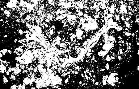 Black and white marbled texture. Grunge vector illustration. Ink marble background. Abstract ebru paper. Liquid pattern.のイラスト素材