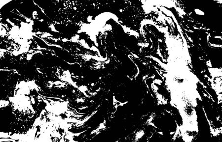 Black and white abstract background. Liquid marble pattern. Monochrome texture.のイラスト素材