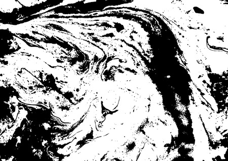 Black and white abstract background. Liquid marble pattern. Monochrome texture.のイラスト素材