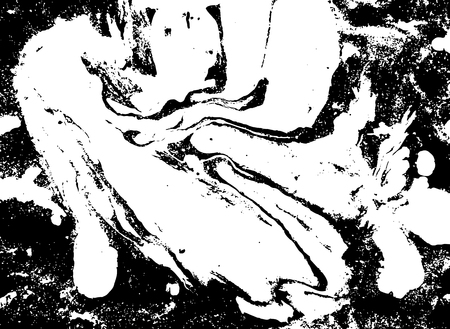 Black and white abstract background. Liquid marble pattern. Monochrome grunge texture. EPS10のイラスト素材