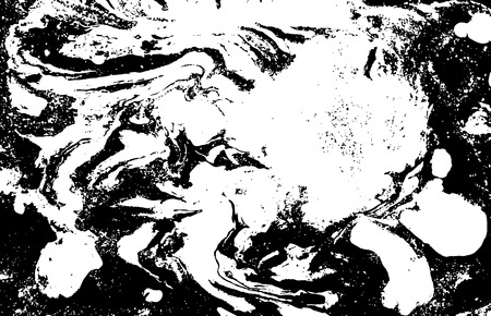 Black and white abstract background. Liquid marble pattern. Monochrome grunge texture. EPS10のイラスト素材
