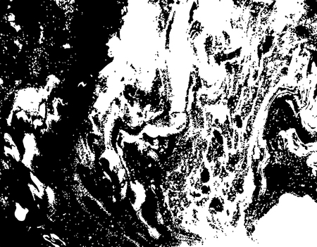 Black and white abstract background. Liquid marble pattern. Monochrome grunge texture. EPS10のイラスト素材