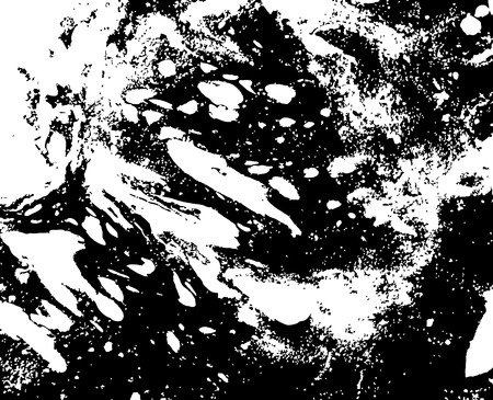 Black and white abstract background. Liquid marble pattern. Monochrome grunge texture. EPS10のイラスト素材