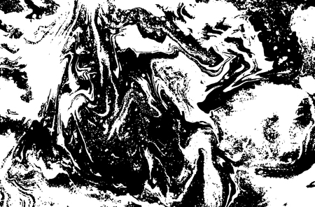 Black and white abstract background. Liquid marble pattern. Monochrome grunge texture. EPS10のイラスト素材