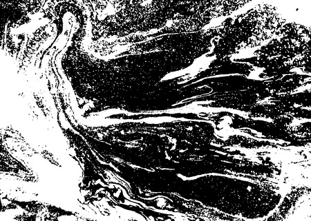 Black and white abstract background. Liquid marble pattern. Monochrome grunge texture. EPS10のイラスト素材