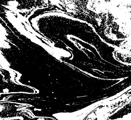 Black and white abstract background. Liquid marble pattern. Monochrome grunge texture. EPS10のイラスト素材