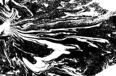 Black and white abstract background. Liquid marble pattern. Monochrome grunge texture. EPS10のイラスト素材