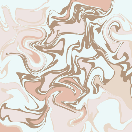 Beige marble texture. Liquid paint imitation pattern. Digital colorful background in ebru suminagashi techniqueのイラスト素材