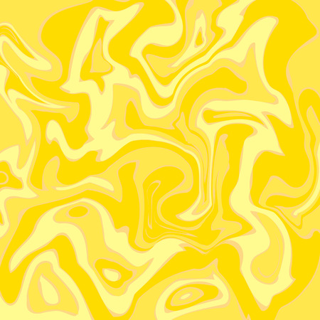 Watercolor yellow blot stain pattern. Blue wavy ocean, sea water, marble, stone, acrylic artistic texture. Marble design template.のイラスト素材