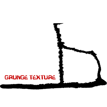 Black ink vector brush strokes. Vector illustration. Grunge textureのイラスト素材