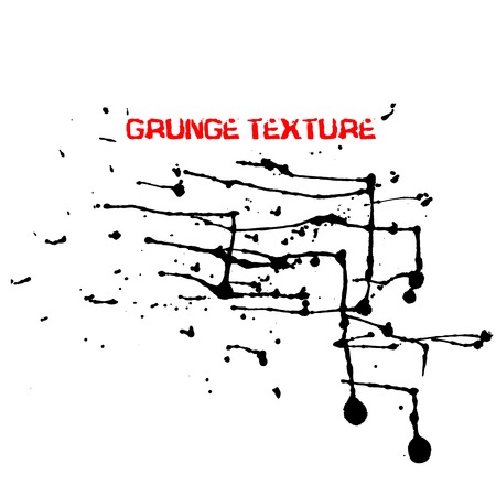 Black ink vector brush strokes. Vector illustration. Grunge textureのイラスト素材