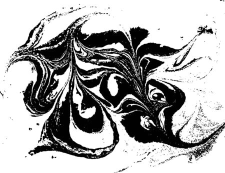 Vector black and white marbled abstract background. Liquid pattern. Grunge vector textureのイラスト素材