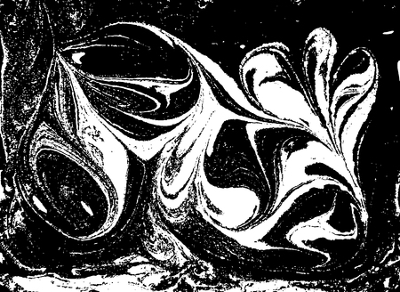 Vector black and white marbled abstract background. Liquid pattern. Grunge vector textureのイラスト素材