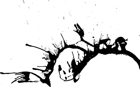 Grunge texture. Abstract template background. Vector drops illustrationのイラスト素材